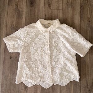 Dylan Cream Floral Women’s Blouse